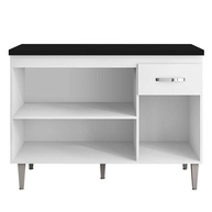 Balcão de Cozinha Gabriela 120cm: Branco e Preto! - imagem 2