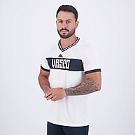 Camisa Kappa Vasco Supporter New – Estilo e Conforto em Branco e Preto - imagem 2