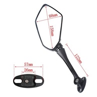Espelhos Retrovisores LED Racing Preto com Seta para Honda CBR600RR/1000RR e Suzuki GSX-R - imagem 4