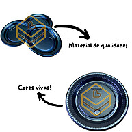 Kit Festa 50 Pessoas Descartáveis Branco Prata e Preto - imagem 2