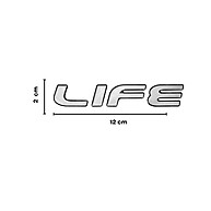 Emblema Celta e Corsa Life: Resinado, Prata e Preto - imagem 2