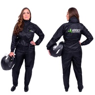Conjunto de Chuva Motoqueiro Feminino em Nylon, Preto - imagem 1