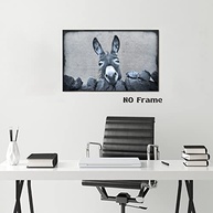 Pôster de Burro em Preto e Branco - Arte Rústica para Decoração de Parede - imagem 5