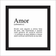 Quadros Decorativos Amor Família - 3 Peças 30x30cm em MDF Preto - imagem 4