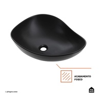Cuba de Banheiro Oval: Elegância em Preto - imagem 2