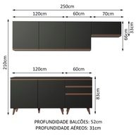 Cozinha Madesa Reims: Design e Praticidade em Preto - imagem 2