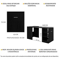 Mesa Dobrável Cozinha Ibiza: Praticidade em Preto! - imagem 2