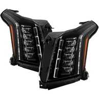 Farol Spyder Cadillac Escalade 15-20 Full LED DRL Quad Projector - OE Preto - imagem 2