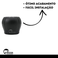 Manopla Bola de Câmbio Corsa 2000-2006 5 Marchas Resinado Preto - Upgrade Esportivo - imagem 3