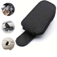 Suporte de Óculos Veicular Premium: Fixação Segura no Quebra-Sol do Carro (Preto) - imagem 4