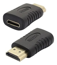 Adaptador Mini HDMI Fêmea para HDMI Macho PIX: Conectividade Universal em Preto - imagem 2