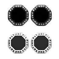 Brincos Masculinos Viking: Aço Inox Preto - imagem 2