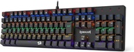TECLADO MECÂNICO GAMER REDRAGON VALHEIM ILUMINAÇÃO RAINBOW PRETO SWITCH BROWN K608-R (PT-BROWN) - imagem 1