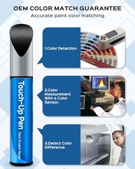 LY9B Kit de tinta de retoque preto brilhante compatível com Audi Exact Match Car Scratch Repair Kit de tinta de retoque - imagem 3