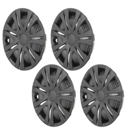 Jogo 4 Calotas Aro 13 Preto Fosco LiebeWH para Fiat Panda, Seat Ibiza e Outros - Design Premium e Proteção - imagem 1