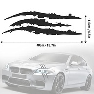 Adesivos Garra para Carro: Personalize Faróis, Capô e Mais (2 Peças - Preto) - imagem 3