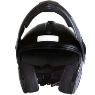 Capacete Mixs MX Captiva Robocop Escamoteável com Viseira Solar Interna - Preto Fosco - imagem 5