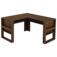 Mesa em L para Home Office: Escrivaninha Angular TecnoMobili Nogal Preto - imagem 2