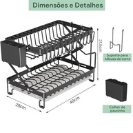 preto-organizador-talheres-escorredor-cozinha-moderna-para-louca-de-com-porta-a