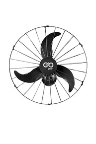 Ventilador Oscilante de Parede 60cm Goar Metal Preto 220V - imagem 2