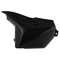 Tampa Lateral Fan 125 2009-2011 Cromo Forte – Par Preto - imagem 2