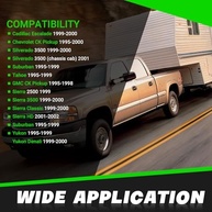 Kit Painel Duplo Din LEAPTREND para GMC Sierra/Yukon e Chevrolet Silverado/Tahoe - Preto - imagem 3