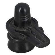 Shiva Lingam em Mármore Preto - Estátua Sagrada Original 10cm para Meditação e Decoração - imagem 2