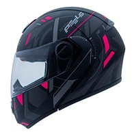 Capacete Articulado Peels U-RB2 Dynamic Preto Fosco/Pink - Segurança e Estilo para Sua Moto - imagem 2