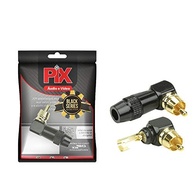Plug RCA Black Series 90° 4mm Preto - Conexão de Áudio e Vídeo Profissional - imagem 3