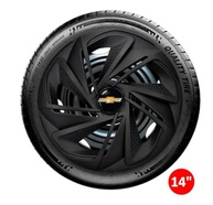 Jogo 4 Calotas Esportivas Nitro Preto Fosco Aro 14 - Celta, Corsa, Prisma e Mais! - imagem 3