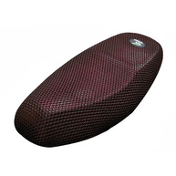 Capa de Assento Moto XL 3D Respirável - Conforto e Estilo Preto Vermelho - imagem 1