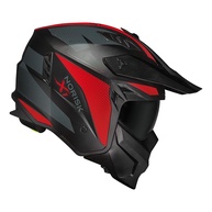 Capacete Norisk Darth 2 X1 Preto e Vermelho Fosco: Estilo e Segurança para Sua Moto - imagem 1