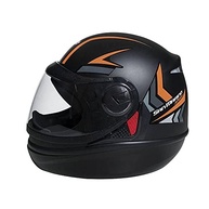 Capacete San Marino Speed One Preto Fosco e Laranja: Segurança e Estilo para Sua Pilotagem - imagem 2
