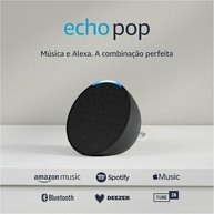 Echo Pop (Nova Geração): Smart Speaker Compacto com Alexa e Som Envolvente - Preto - imagem 2