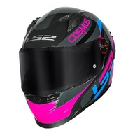 Capacete LS2 FF358 Pro Modok Preto e Rosa: Segurança e Estilo para Sua Pilotagem - imagem 4