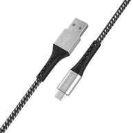 Cabo Geonav Micro USB Nylon Trançado 1.2m - Resistente e Rápido (ESMIBK Preto) - imagem 3