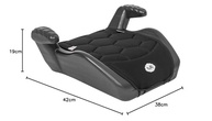 Assento de Elevação Elevato Tutti Baby Preto - Segurança e Conforto para Crianças de 15 a 36 kg - imagem 4