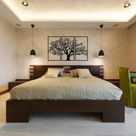 Quadro Decorativo Árvore da Vida 3 Painéis 60x40cm - MDF Preto Moderno para Sala de Estar - imagem 4