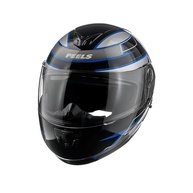 Capacete Articulado Peels U-RB2 Podium Preto/Azul com Viseira Solar - Segurança e Estilo para Sua Moto - imagem 3