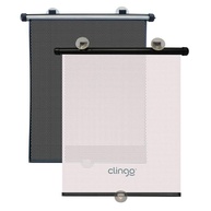 Cortina Retrátil Clingo Luxo para Carro: Proteção e Conforto em Viagens (Preto/Branco) - imagem 1