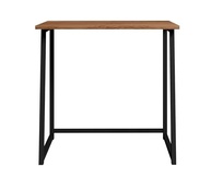 Escrivaninha Dobrável Fit Preto/Canela - Mesa Compacta para Home Office e Estudos - imagem 2