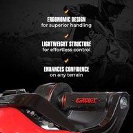 Manoplas de Moto CIRCUIT EQUIPMENT Jupiter Racing Preto/Vermelho - Grip e Conforto para Competição - imagem 5