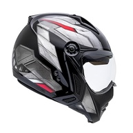 Capacete Aberto Peels Mirage Steel Preto/Vermelho: Conforto, Segurança e Estilo com Queixeira Removível e Óculos Solar - imagem 2