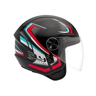 Capacete Fly Jet HG Vortex Preto/Vermelho - Segurança e Estilo para Sua Moto - imagem 2