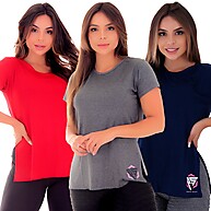 Blusa Tapa Bumbum Academia: Kit 3 Prettiest - imagem 2