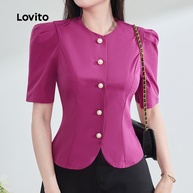 Blusa Roxa Lovito: Elegância para Primavera/Verão - imagem 2
