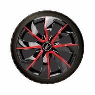 Jogo de Calotas Prime Black Red Aro 14 Universal - Estilo e Proteção para Seu Carro - imagem 4