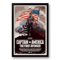 Quadro Capitão América: O Primeiro Vingador - 40x60cm | Moldura Ecológica em Madeira de Reflorestamento - imagem 2