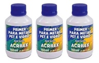 Kit 3 Primers Metais Pet Vidro Cinza 100ml - Proteção Contra Corrosão para Alumínio, Ferro e Superfícies Galvanizadas - imagem 2