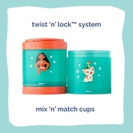 Whiskware Disney Princess Moana - Conjunto de 3 Copos Empilháveis para Lanches Divertidos - imagem 5